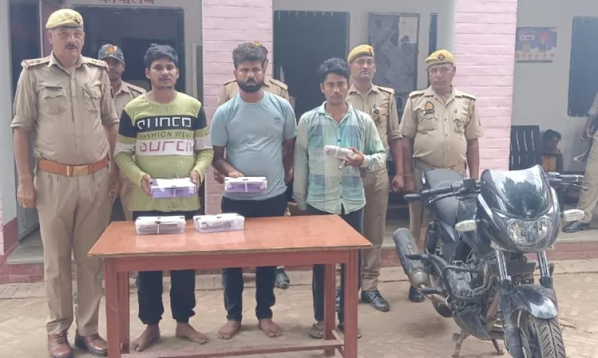 बलिया में अंतर्जनपदीय चैन स्नैचरों ने झोका पुलिस पर फायर, तीन गिरफ्तार ; खुलेंगे और राज