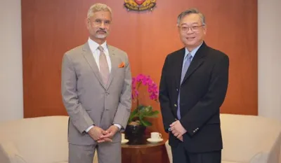 जयशंकर ने सिंगापुर के विदेश मंत्री से की मुलाकात, रणनीतिक साझेदारी और वैश्विक विकास पर हुई चर्चा 