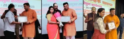 प्रादेशिक शैक्षिक निपुण कार्यशाला में बेसिक शिक्षा मंत्री के हाथों सम्मानित हुए बलिया समेत UP के 250 शिक्षक