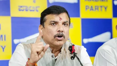 लखनऊ: संजय सिंह की गिरफ्तारी के विरोध में आप का आंदोलन पांचवें दिन भी जारी