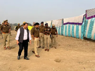 बलिया का ददरी मेला : आईजी संग डीएम-एसपी ने लिया मेला क्षेत्र का जायजा, दिये जरूरी दिशा-निर्देश