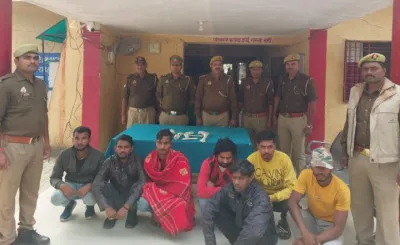 बलिया पुलिस को मिली बड़ी सफलता, तमंचा कारतूस के साथ सात गिरफ्तार