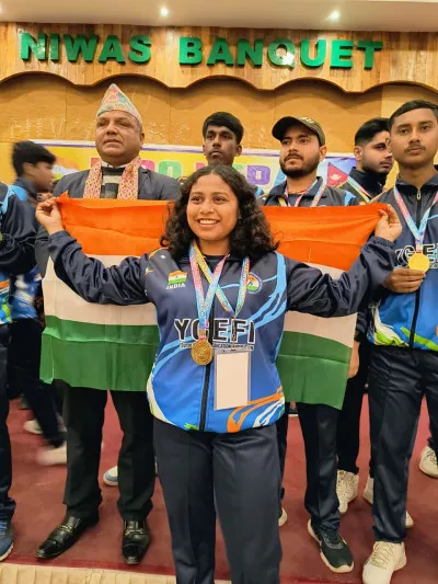 छात्रा मुस्कान ने इंडो नेपाल यूथ गेम्स में गोल्ड मेडल जीतकर देश का नाम रोशन किया