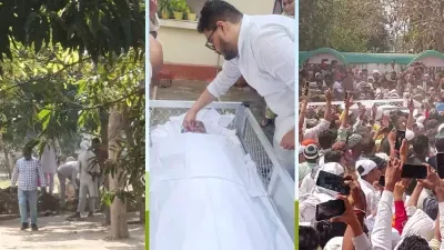 Mukhtar Ansari : मिट्टी में दफन हुआ मुख्तार अंसारी, जनाजे में उमड़ा समर्थकों का हुजूम