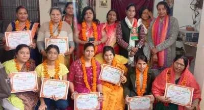 महिला मोर्चा की प्रवक्ता ने नारी शक्ति वन्दन के तहत काव्य सम्मेलन का किया आयोजन