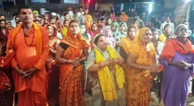 मां शीतला मंदिर पर भक्तों का लगा तांता