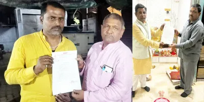 लखनऊ नगर अध्यक्ष व महामंत्री को सौंपा मनोनयन पत्र
