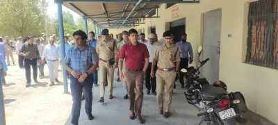 डीएम और एसपी ने किया नवीन मण्डी का स्थलीय निरीक्षण