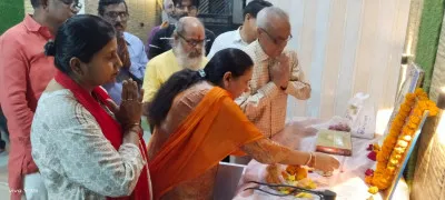 बलिया में आर्ट ऑफ लिविंग के तत्वावधान में सत्संग एवं भजन संध्या