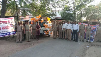 सड़क सुरक्षा पखवाड़ा शुरू किया गया।