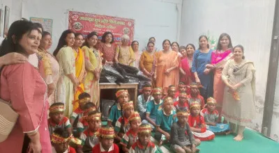 जायन्ट्स ग्रुप ऑफ महिला शक्ति ने किया कन्या पूजन