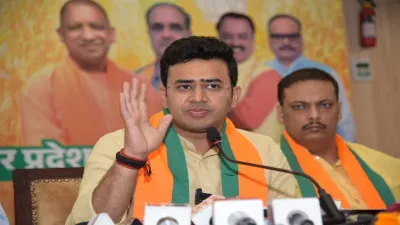 भाजपा युवा मोर्चा के राष्ट्रीय अध्यक्ष तेजस्वी सूर्या का बड़ा बयान, कहा- पाकिस्तान का जनक है कांग्रेस पार्टी