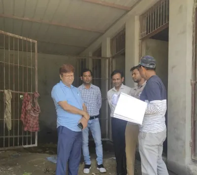 अपर निदेशक ने निर्माणाधीन एनिमल बर्थ कंट्रोल सेंटर का किया निरीक्षण