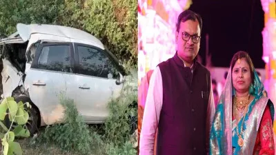 भाजपा नेता की कार को तेज रफ्तार डंपर ने मारी टक्कर, सड़क हादसे में मौत