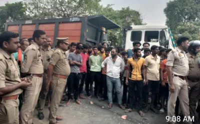 बलिया में सड़क हादसा: ट्रक से कुचलकर आठवीं कक्षा के छात्र की मौत, रफ्तार रुकी