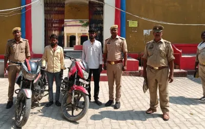 Ballia News: चोरी की दो बाइक बरामद, दो युवक गिरफ्तार