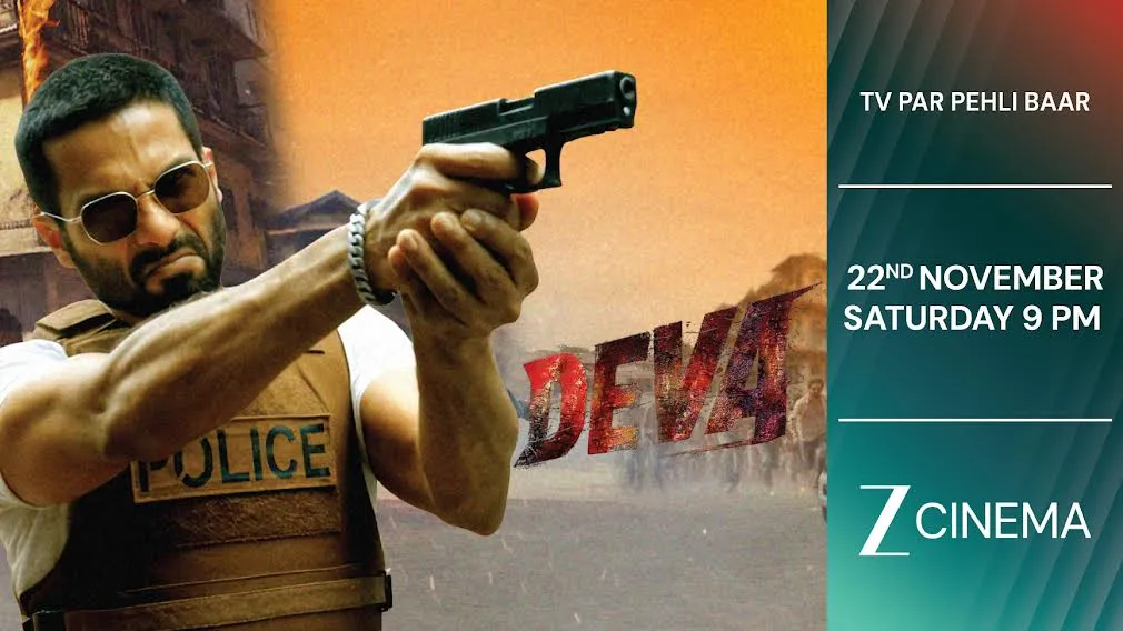 शाहिद कपूर की फ़िल्म ‘देवा’ का प्रीमियर इस शनिवार, 22 नवंबर रात 9 बजे, सिर्फ़ ज़ी सिनेमा पर
