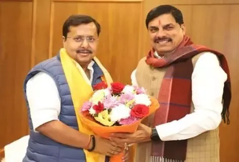 मुख्यमंत्री डॉ. मोहन यादव ने भाजपा के नवनियुक्त कार्यकारी अध्यक्ष नितिन नबीन से की सौजन्य मुलाकात