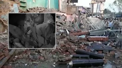 जौनपुर: गैस सिलेंडर फटने से बड़ा हादसा, मकान ढहा, चार लोग घायल, खाना बनाते समय हुई दुर्घटना