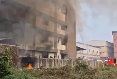 वापी के वाइब्रेंट इंडस्ट्रियल पार्क की कंपनी में आग, दो कर्मचारी झुलसे