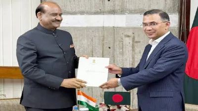 ओम बिरला ने बांग्लादेश के नए प्रधानमंत्री तारिक रहमान से की मुलाकात, पीएम मोदी का पत्र सौंपा