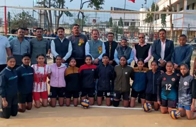 बलिया में उत्तर प्रदेश वॉलीबॉल टीम के प्रशिक्षण शिविर का शानदार आगाज