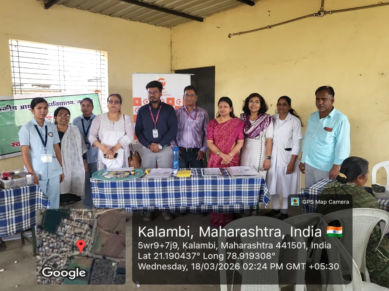 कलंबी गांव में मल्टीस्पेशलिटी हेल्थ कैंप, 114 मरीजों को मिला लाभ