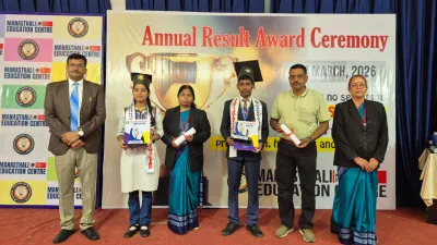 बलिया एजुकेशन: मनःस्थली एजुकेशन सेंटर में वार्षिक परीक्षाफल वितरण, बच्चों को किया गया सम्मानित