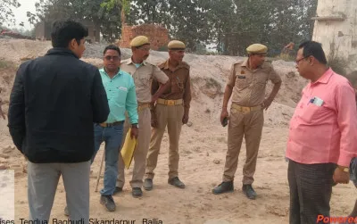 Ballia News : एनजीटी के आदेश पर प्रशासन की कार्रवाई, ईंट भट्ठा बंद कराया