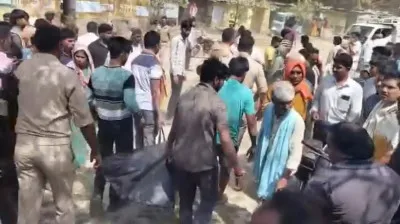 बलिया में मां-बेटे की मौत का मामला उलझा, आरोपित ससुर का शव पोखरे में मिला