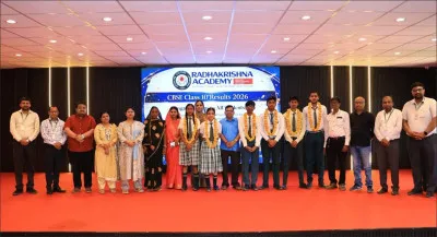 राधाकृष्ण एकेडमी का 10वीं बोर्ड परीक्षा परिणाम शत-प्रतिशत, दो छात्रों ने 91.6 प्रतिशत अंक हासिल किए