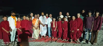 Ballia News : गंगा सप्तमी पर भृगु काशी में बटुकों ने की भव्य गंगा महाआरती