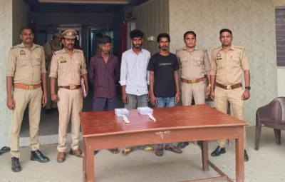 बलिया पुलिस को बड़ी सफलता, चोरी और झपटमारी में तीन अभियुक्त गिरफ्तार