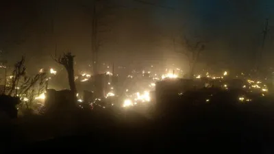 लखनऊ के विकास नगर में भीषण आग, 200 से अधिक झुग्गियां जलकर राख