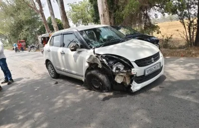 Ballia News : कार और बाइक की आमने-सामने टक्कर, युवक की मौत