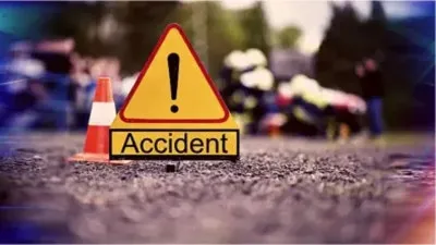 टैंकर की टक्कर से दंपति और बेटे की मौत, चालक फरार
