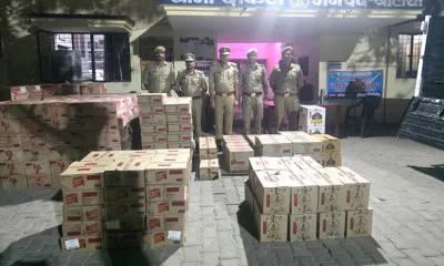 बलिया में 22 लाख की शराब बरामद, तस्कर फरार
