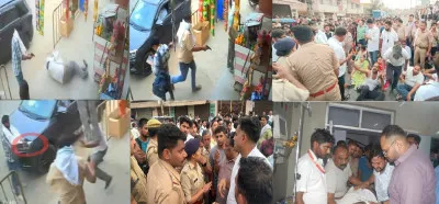 बागपत में सनसनीखेज डबल मर्डर: टेंट कारोबारी और बेटे की गोली मारकर हत्या, मुख्य आरोपी की भी मौत; व्यापारियों का प्रदर्शन