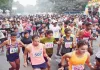 Prayagraj News : इंदिरा मैराथन में धावकों ने एक साथ लगाई दौड़, आयुक्त और डीएम ने हरी झंडी दिखाकर किया शुभारंभ