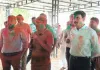 बलिया में डीएम-एसपी ने खेली फूल और गुलाल की होली, पुलिस जवानों ने किया जमकर डांस