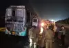 यमुना एक्सप्रेसवे पर स्लीपर बस में भीषण आग, 9 यात्रियों की मौत; पहचान के लिए DNA जांच