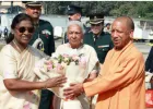 लखनऊ पहुंचीं राष्ट्रपति द्रौपदी मुर्मू, मुख्यमंत्री और राज्यपाल ने किया भव्य स्वागत