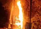 एनएच-31 किनारे ट्रांसफार्मर में भीषण आग, हाईवे पर मची अफरा-तफरी
