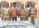 25 हजार का इनामी बदमाश गिरफ्तार, लूट का सामान और तमंचा बरामद