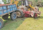 Ballia News: हुकुम छपरा गंगा घाट के पास पलटा ट्रैक्टर, चालक की दर्दनाक मौत