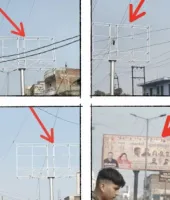 उन्नाव : तत्कालीन डीएम के तबादले के बाद फिर शहर में तान दिए गए यूनिपोल, प्रशासन की चुप्पी पर सवाल