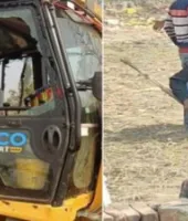 लखनऊ में एलडीए टीम पर हमला, सरकारी वाहनों पर पथराव; जेसीबी चालक घायल