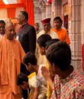 विंध्यधाम पहुंचे सीएम योगी, नवरात्र मेले की तैयारियों का लिया जायजा