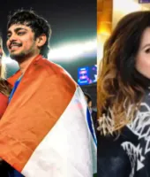 T20 World Cup : जीत के जश्न में ईशान किशन के साथ नजर आईं मॉडल अदिति हुंडिया