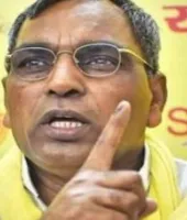 जौनपुर में मंत्री ओपी राजभर ने विपक्ष पर साधा निशाना, कहा- बिना भेदभाव हो रहा विकास